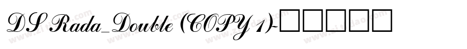DS Rada_Double (COPY 1)字体转换